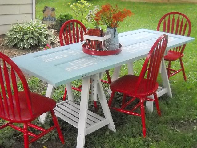 Come realizzare un tavolino da picnic con materiali di recupero