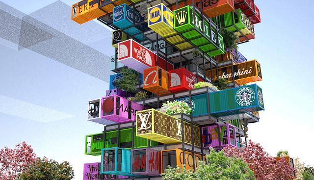 Hive-Inn: l'albergo costruito con i container