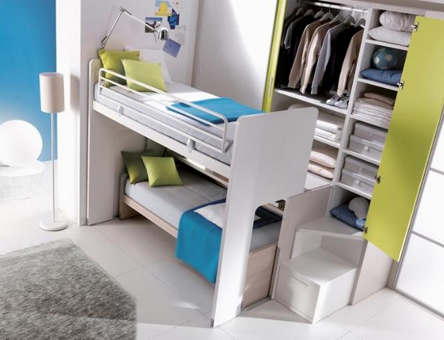 Letti salvaspazio: letto a ponte