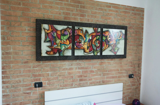 creare una parete di mattoni