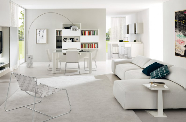 arredamento tutto bianco