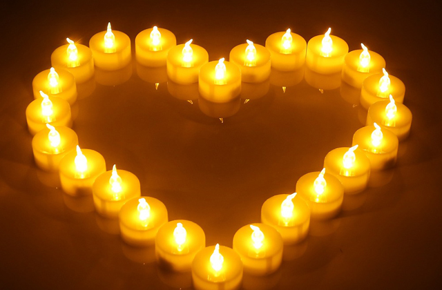 candele in camera da letto