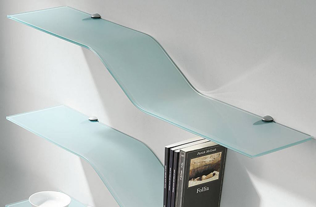 mensole in vetro temperato