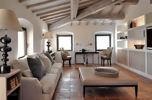 mobili salotto rustico