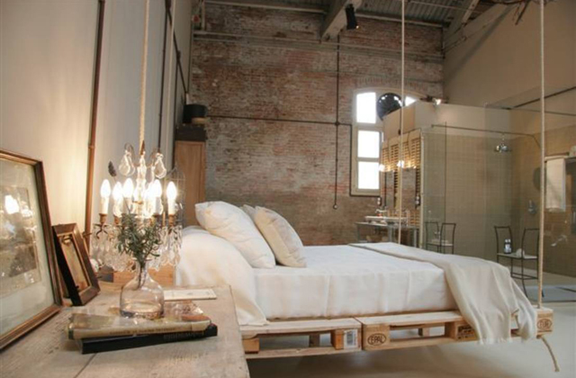 letto con i pallets