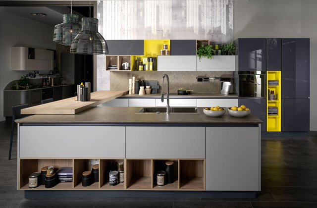 bancone cucina a vista