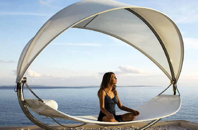 amaca foglia in riva al mare