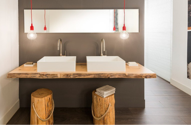 mobili del bagno in legno