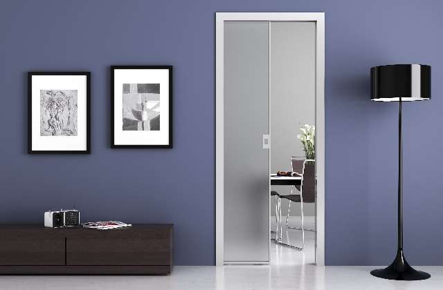 porta a vetro scorrevole