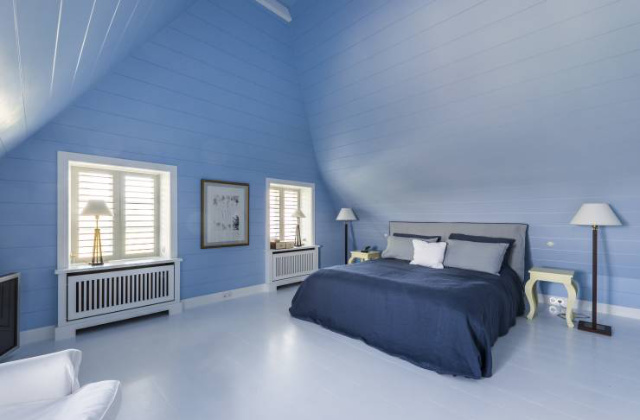 tonalità di blu in camera da letto