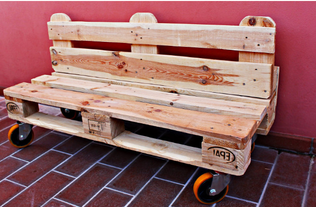 panca con pallet