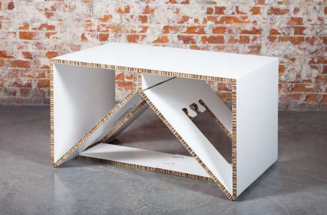 panca in cartone pressato