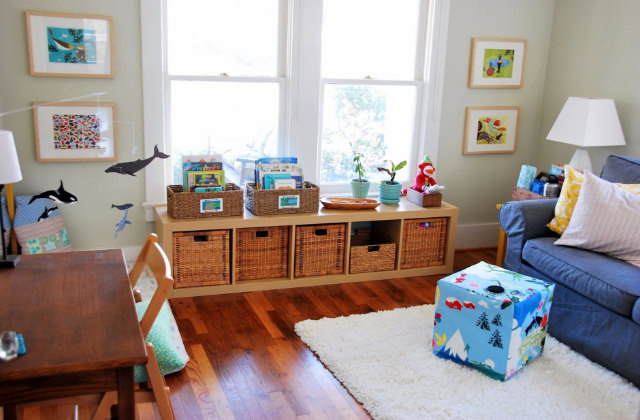 spazio gioco bambini ordinato
