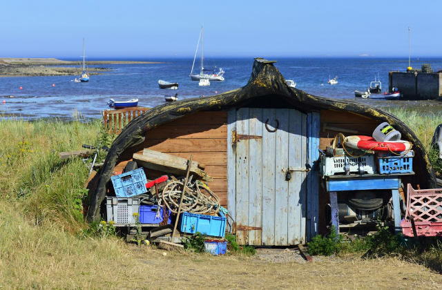 Lindisfarne island attrezzi per pescatori