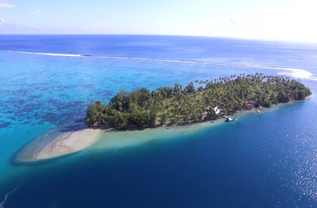 isola in Polinesia di Monu Tiano