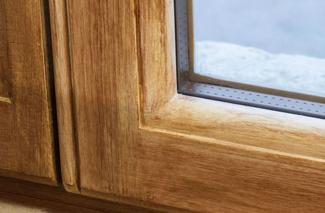 particolare infissi in legno