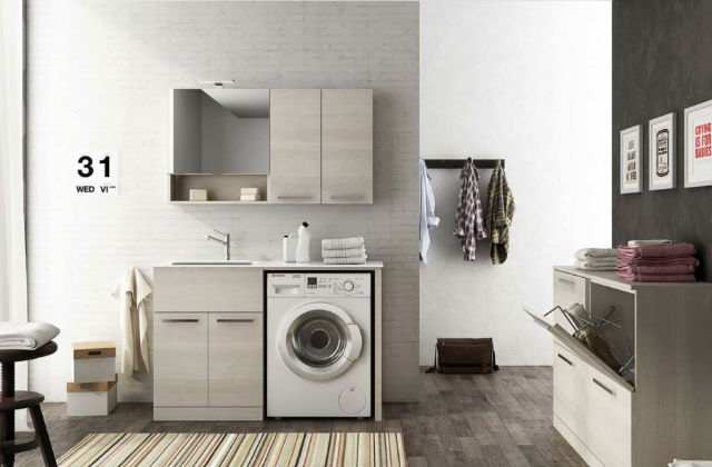 bagno lavanderia minimal
