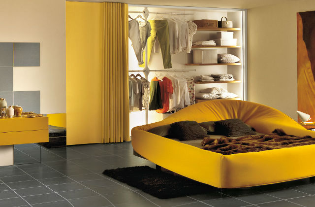 letto giallo
